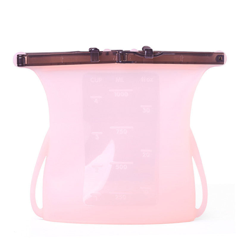 1pc Silicone Storage Bag | 500ml - 2000ml Leakproof & Sealed Ziplock Bag for Freezer and Refrigerator - goosavvy.com