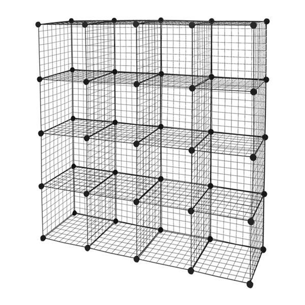 16 - Cube Modular Storage Organizer – Metal Wire Shelving Unit & Bookcase - goosavvy.com
