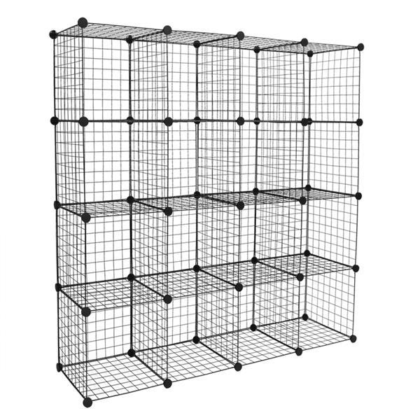 16 - Cube Modular Storage Organizer – Metal Wire Shelving Unit & Bookcase - goosavvy.com