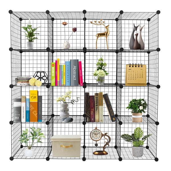 16 - Cube Modular Storage Organizer – Metal Wire Shelving Unit & Bookcase - goosavvy.com