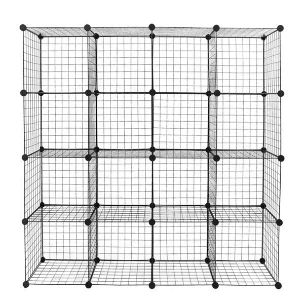 16 - Cube Modular Storage Organizer – Metal Wire Shelving Unit & Bookcase - goosavvy.com