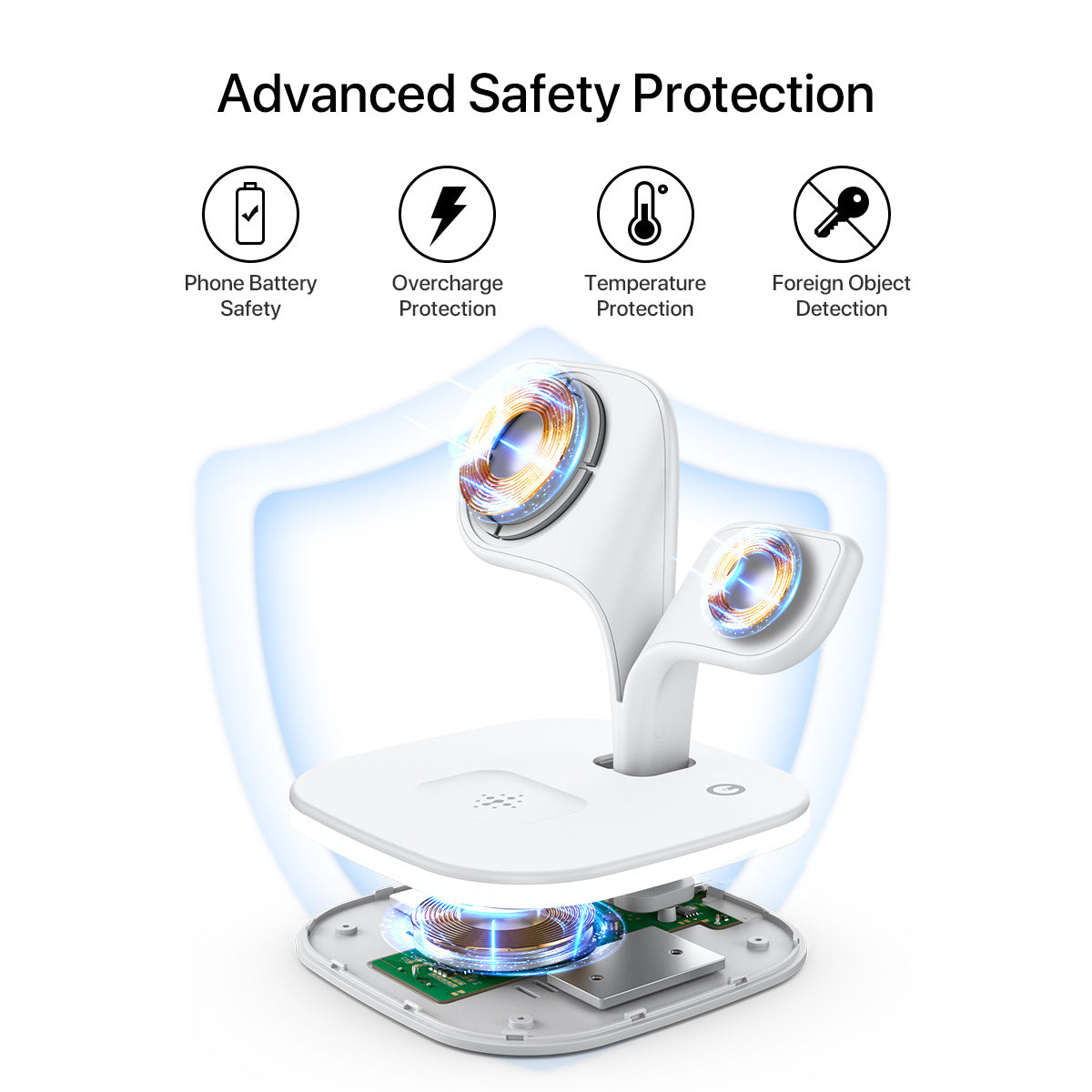 5-in-1 Wireless Charging Station for MagSafe – Fast Charger for iPhone, Apple Watch, AirPods & More