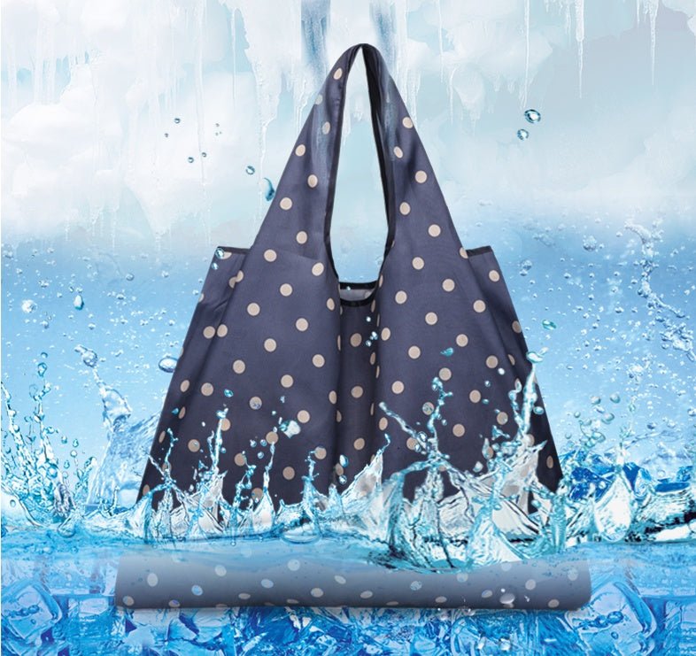 2-Pack Reusable Foldable Grocery Shopping Bags - Waterproof & Spacious Eco Bags - goosavvy.com