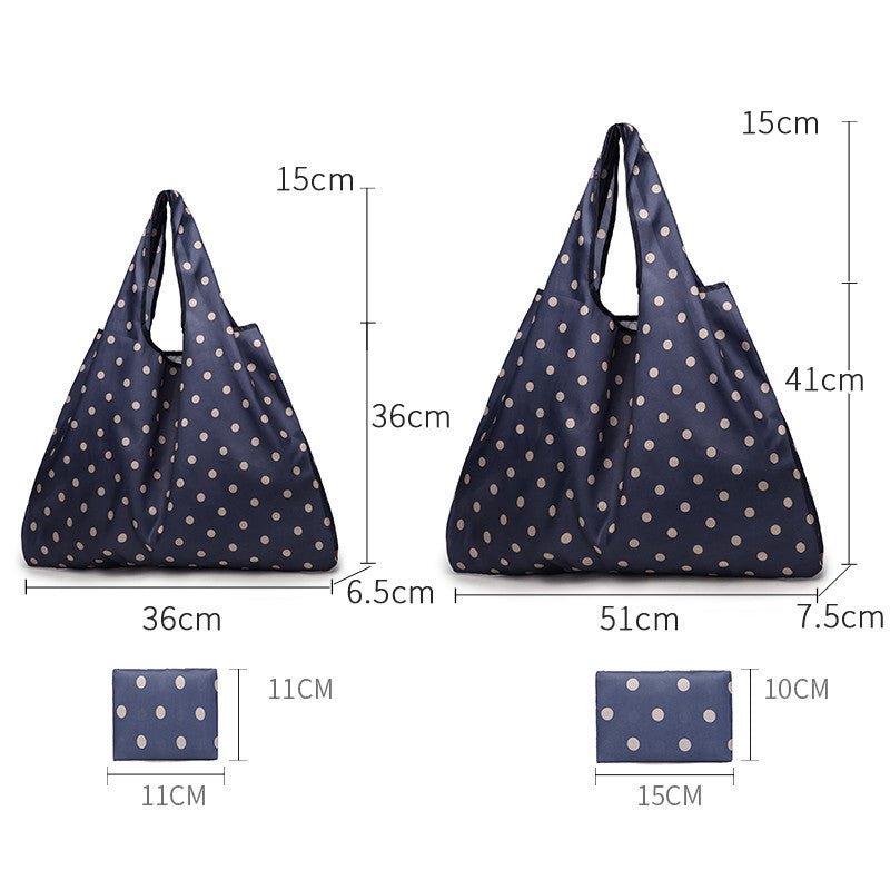 2-Pack Reusable Foldable Grocery Shopping Bags - Waterproof & Spacious Eco Bags - goosavvy.com