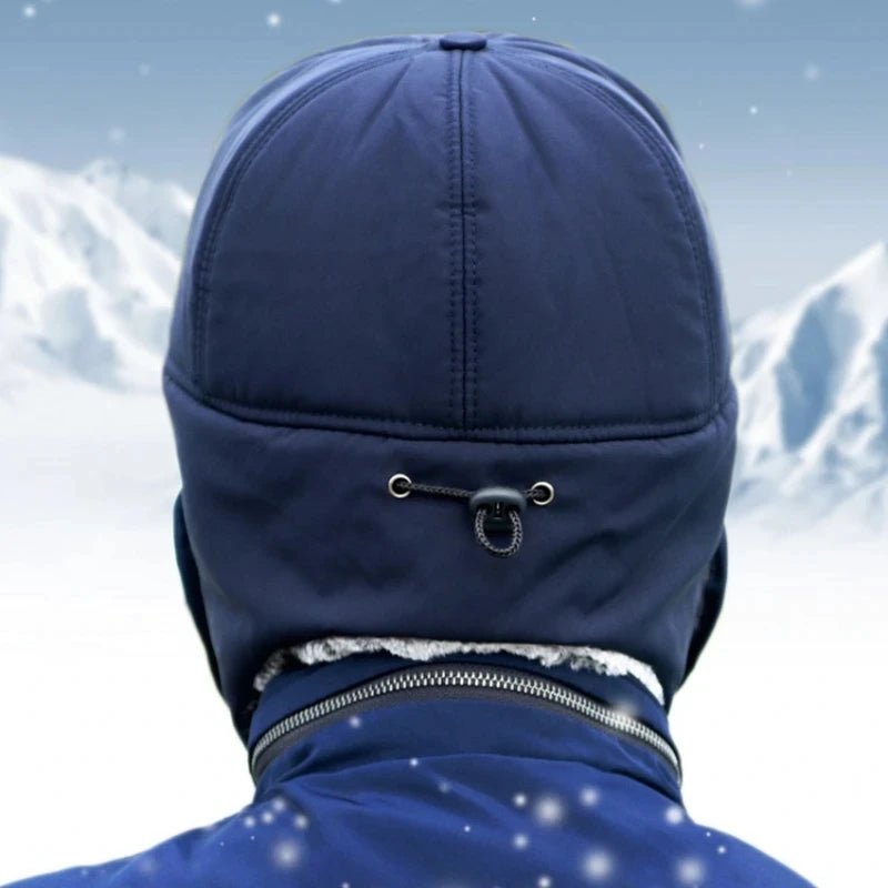 2024 Solid Color Winter Hat with Ear Flaps and Removable Face Covering – Warm, Stylish, and Unisex Cold Weather Gear - goosavvy.com