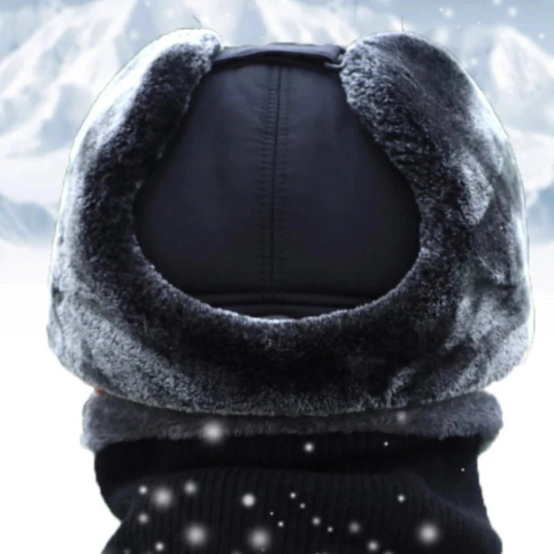 2024 Solid Color Winter Hat with Ear Flaps and Removable Face Covering – Warm, Stylish, and Unisex Cold Weather Gear - goosavvy.com