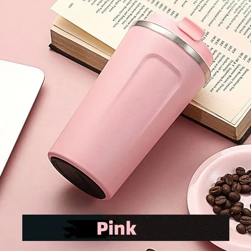 2nd Generation Travel Coffee Cup – Stainless Steel Insulated Mug, Leak - Proof, Vacuum Thermal Flask - goosavvy.com