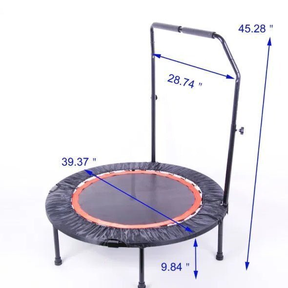 40" Foldable Mini Exercise Trampoline for Adults & Kids, 300 lbs Capacity - goosavvy.com