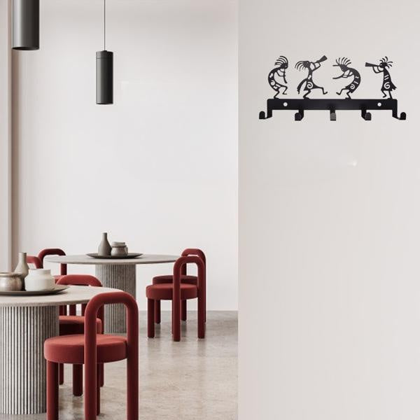 Heavy Duty 5-Hook Black Metal Coat Rack – Space-Saving Wall Organizer for Entryway & Bedroom Storage