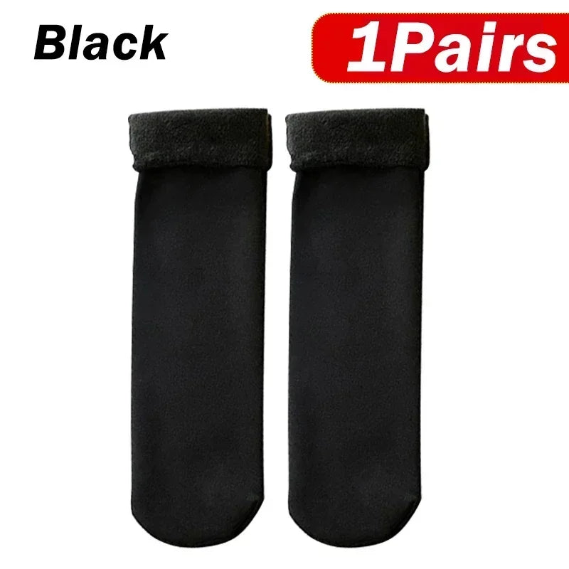 🧦 Women’s Ultra-Thick Thermal Velvet Socks – Plush-Lined Winter Floor & Snow Socks