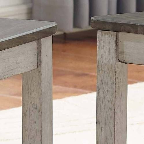 Abacus Set of 2 Side Chairs – Dark Brown Ladderback with Two - Tone Finish - goosavvy.com
