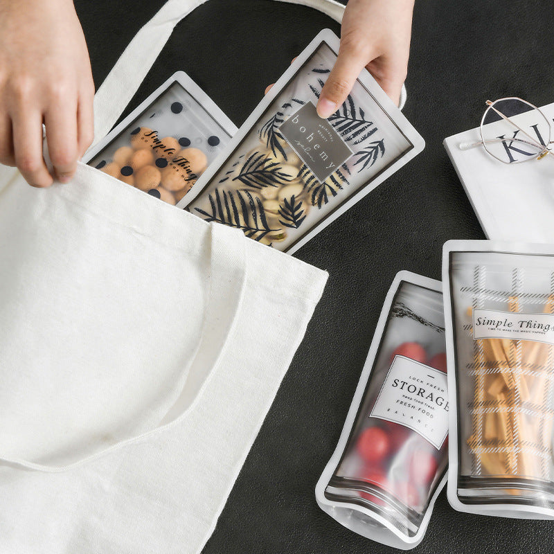 4 Pack 300ml Freezer Bags, Reusable Cup-Shaped Food Storage Bags | Zero Waste Silicone Snack Bags - goosavvy.com