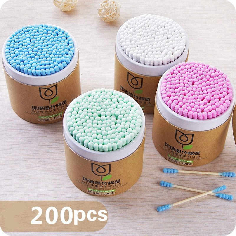 Bamboo Cotton Swabs for Kids (200 pieces) - goosavvy.com