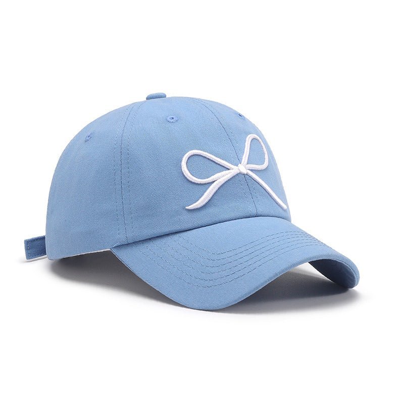 Bow Embroidered Cotton Baseball Cap - goosavvy.com