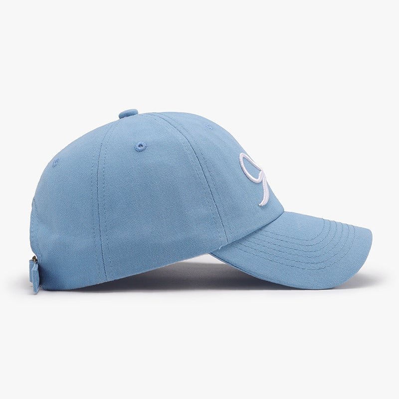 Bow Embroidered Cotton Baseball Cap - goosavvy.com