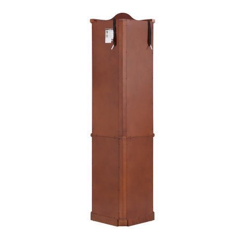 Corner Curio Cabinet with Lights, Adjustable Glass Shelves & Mirrored Back - goosavvy.com