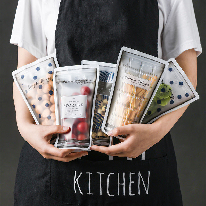 4 Pack 300ml Freezer Bags, Reusable Cup-Shaped Food Storage Bags | Zero Waste Silicone Snack Bags - goosavvy.com