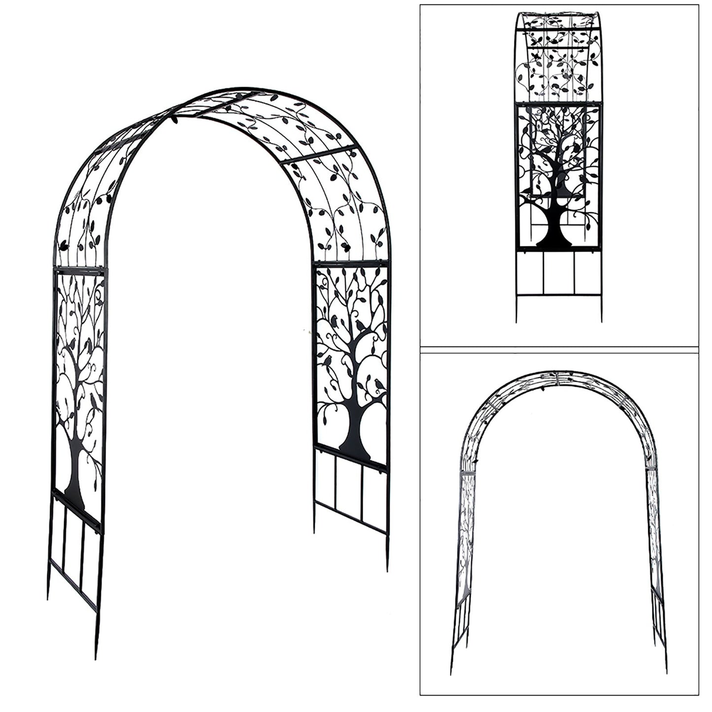 Elegant Outdoor Garden Arch – Plant Climbing Trellis for Weddings & Events - goosavvy.com