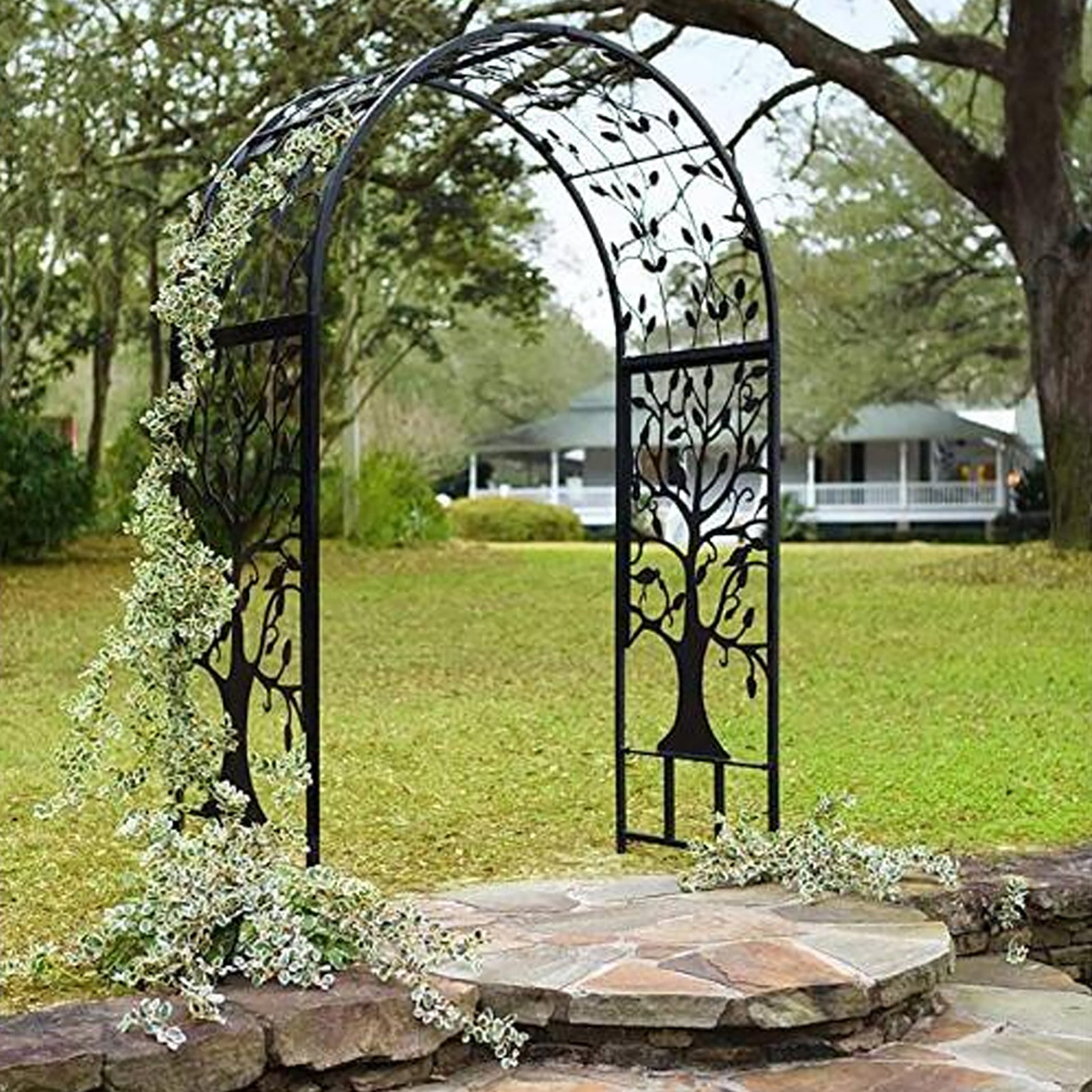 Elegant Outdoor Garden Arch – Plant Climbing Trellis for Weddings & Events - goosavvy.com