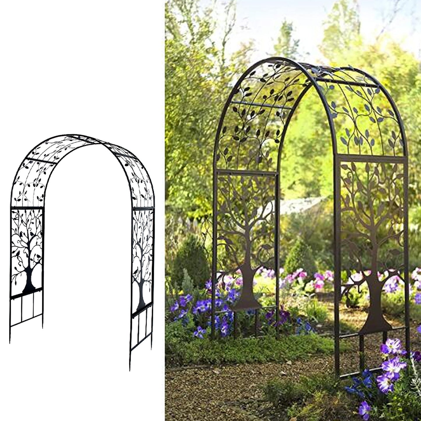 Elegant Outdoor Garden Arch – Plant Climbing Trellis for Weddings & Events - goosavvy.com