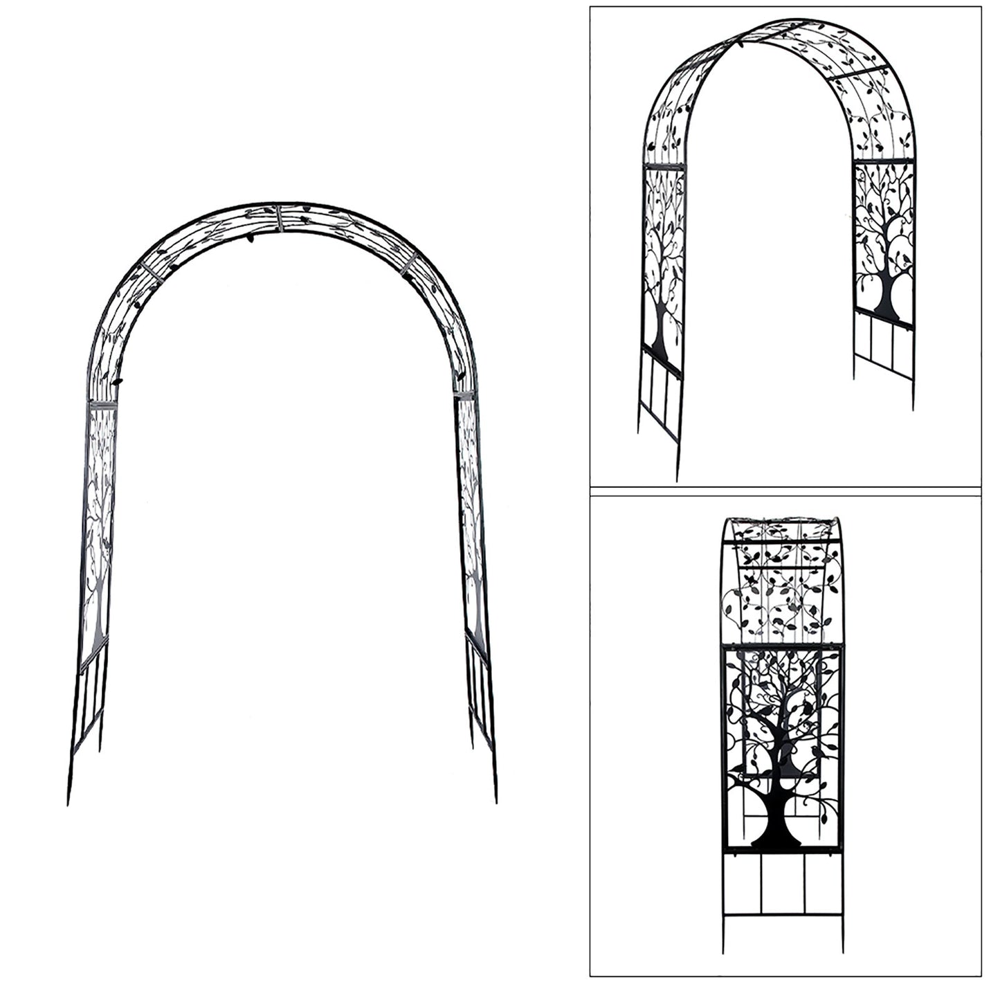 Elegant Outdoor Garden Arch – Plant Climbing Trellis for Weddings & Events - goosavvy.com