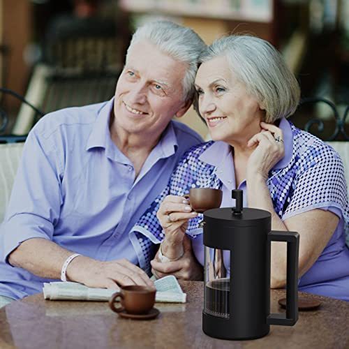 French Press Coffee Maker – 12oz & 21oz BPA - Free, Plastic & Glass, Rust - Free, Dishwasher Safe, for Coffee, Tea & Milk Frothing - goosavvy.com