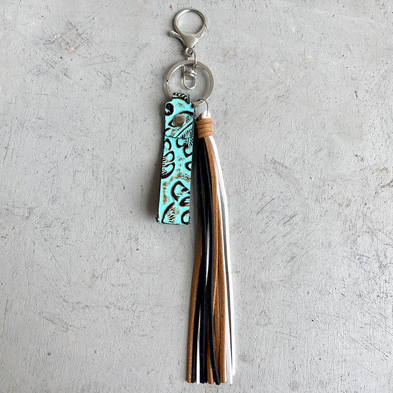 Genuine Leather Tassel Keychain - goosavvy.com