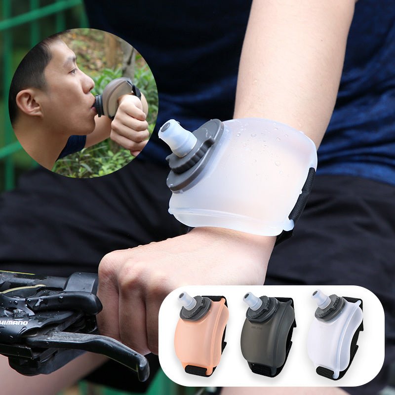 Hands - Free Running Water Bottle – 200ml Silicone Wrist Water Cup for Jogging, Cycling, Fitness & Outdoor Sports - goosavvy.com