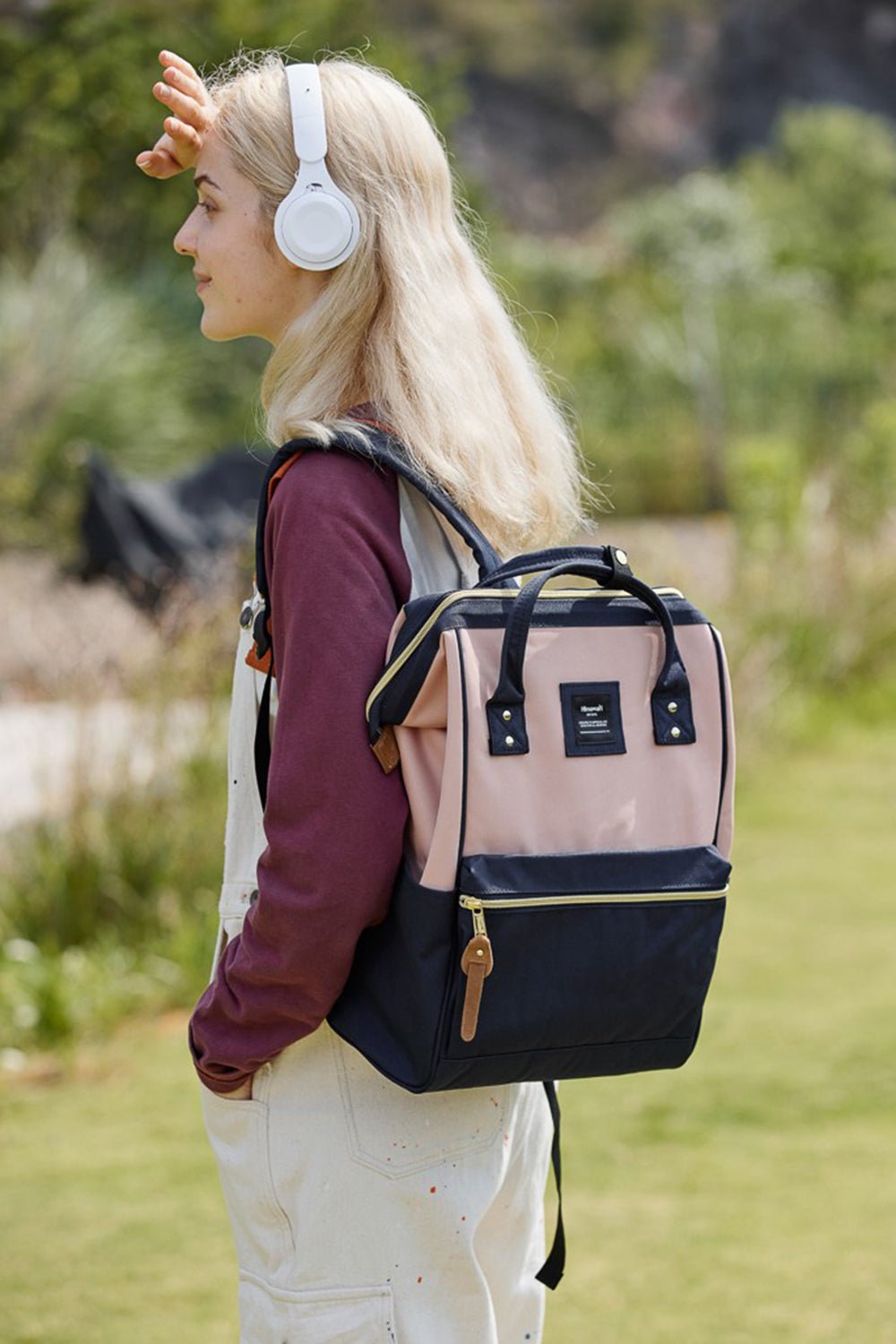 Himawari Waterproof Canvas Backpack with Side Pockets - goosavvy.com