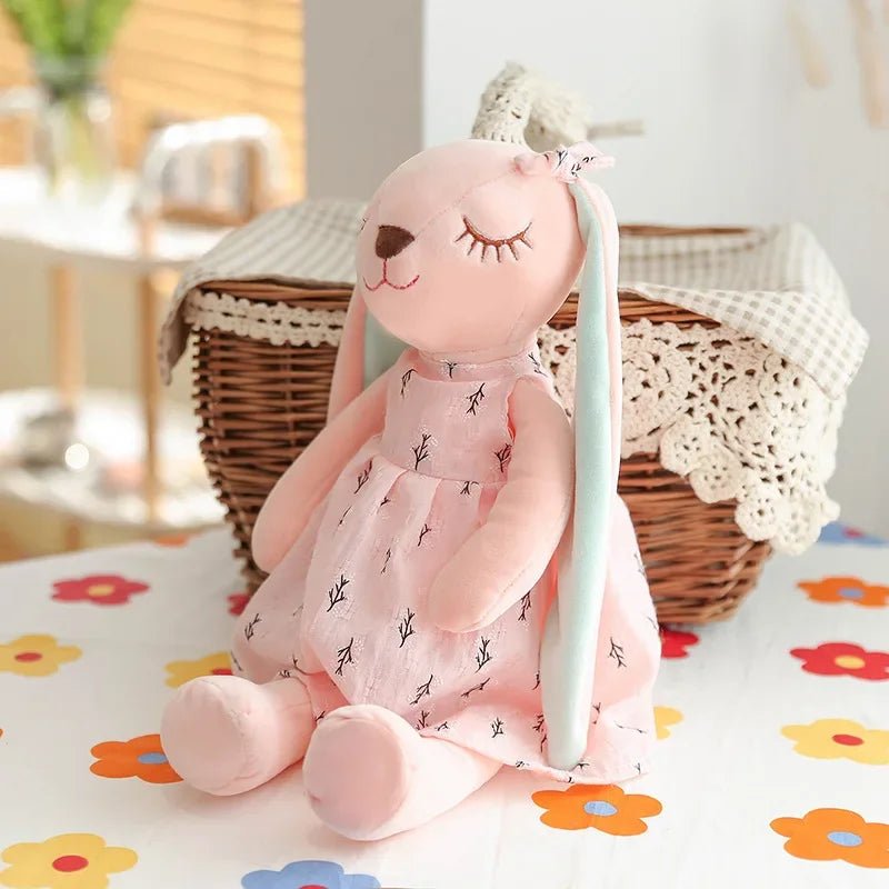 Kawaii Long Ear Rabbit Plush Toy (35cm) - Soft Bunny Baby Sleep Comfort Doll & Nursery Decor - goosavvy.com