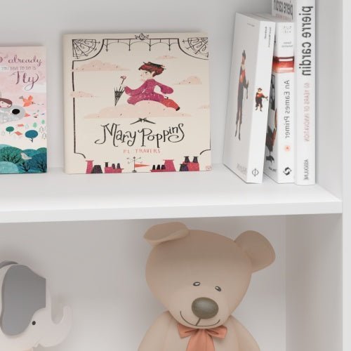 Kids 3 - Tier Bookshelf & Toy Storage, Wooden Bookcase with Safety Features - goosavvy.com