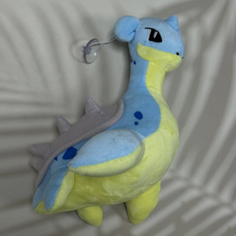 Lapras Plush Toy (20cm / 9.8in) | Cute Water Spirit Stuffed Animal with Suction Cup Hanger | Kawaii Collectible Gift - goosavvy.com