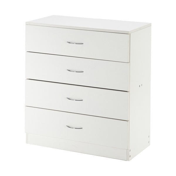 Modern 4 - Drawer White Dresser – Spacious Storage Chest for Bedroom, Living Room, Nursery, or Entryway - goosavvy.com