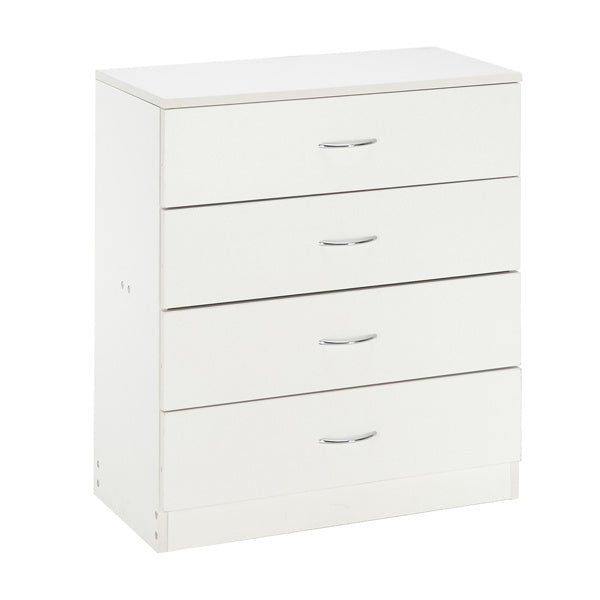 Modern 4 - Drawer White Dresser – Spacious Storage Chest for Bedroom, Living Room, Nursery, or Entryway - goosavvy.com