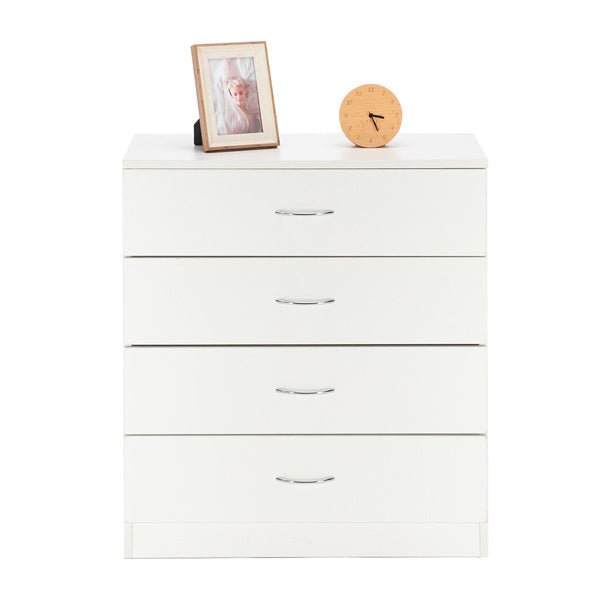 Modern 4 - Drawer White Dresser – Spacious Storage Chest for Bedroom, Living Room, Nursery, or Entryway - goosavvy.com