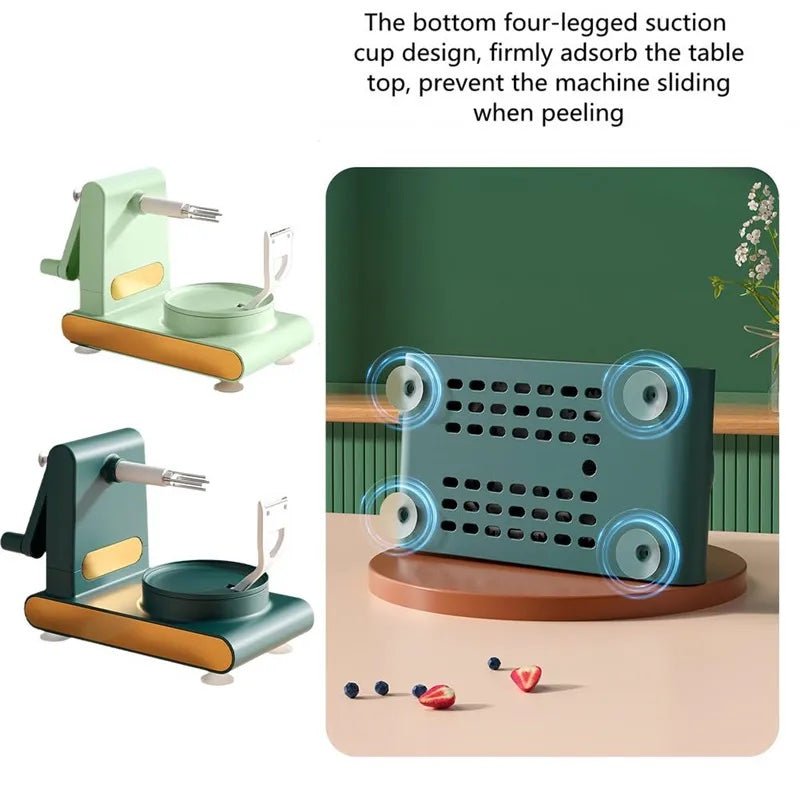 Multifunctional Hand - Cranked Peeler Machine & Fruit Slicer Cutter - goosavvy.com