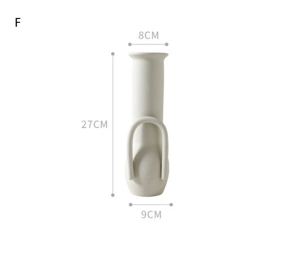 Nordic - Style Ceramic Decorative Vase for Home and Garden | Minimalist Centerpiece | Vase for Ornaments - goosavvy.com