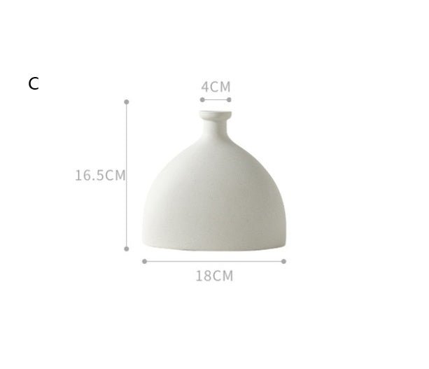 Nordic - Style Ceramic Decorative Vase for Home and Garden | Minimalist Centerpiece | Vase for Ornaments - goosavvy.com