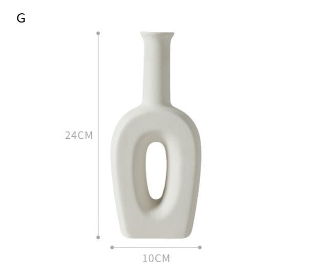 Nordic - Style Ceramic Decorative Vase for Home and Garden | Minimalist Centerpiece | Vase for Ornaments - goosavvy.com