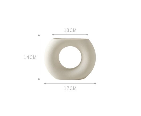Nordic - Style Ceramic Decorative Vase for Home and Garden | Minimalist Centerpiece | Vase for Ornaments - goosavvy.com