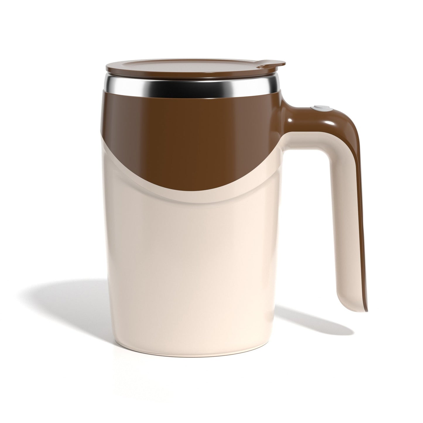 Rechargeable Automatic Stirring Stainless Steel Mug – Portable Coffee Cup for Hot & Cold Drinks, Magnetic Mixing Cup for Milkshakes & Beverages - goosavvy.com
