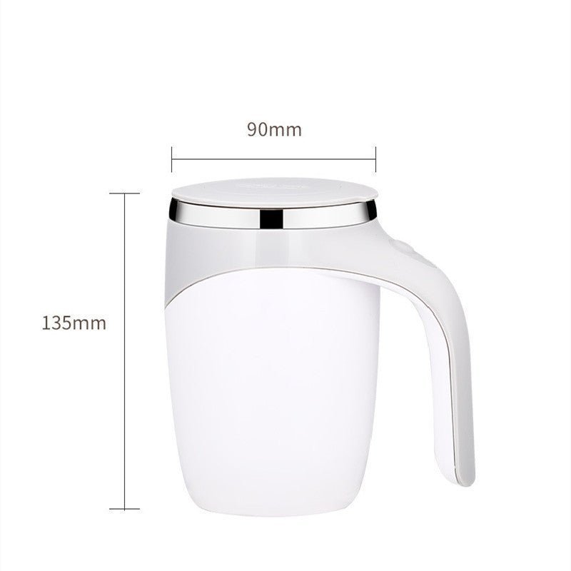 Rechargeable Automatic Stirring Stainless Steel Mug – Portable Coffee Cup for Hot & Cold Drinks, Magnetic Mixing Cup for Milkshakes & Beverages - goosavvy.com
