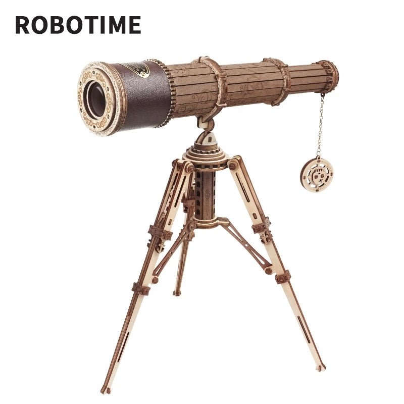 Robotime ROKR 3D Wooden Monocular Telescope Puzzle Kit – Perfect Gift - goosavvy.com