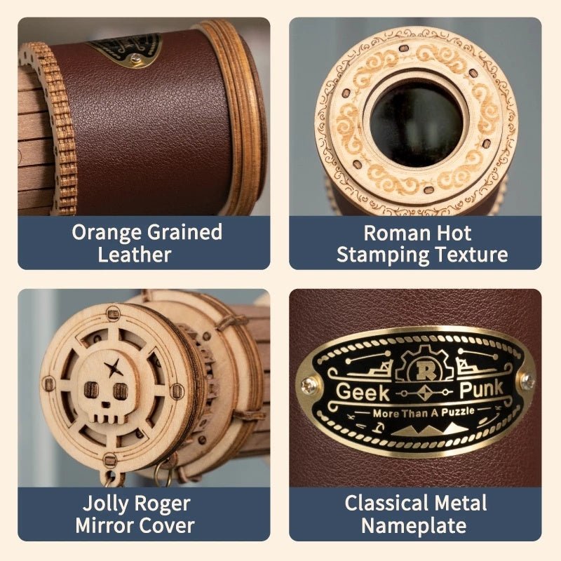 Robotime ROKR 3D Wooden Monocular Telescope Puzzle Kit – Perfect Gift - goosavvy.com