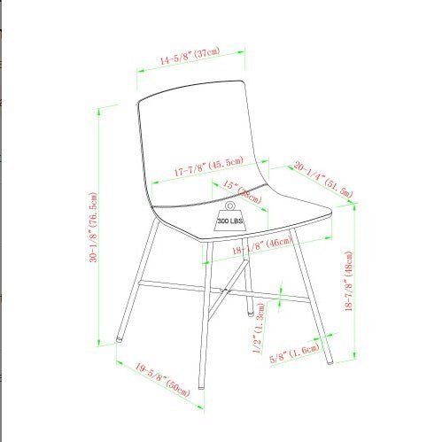 Set of 2 Modern Upholstered Dining Chairs with Metal X - Base, Black - goosavvy.com