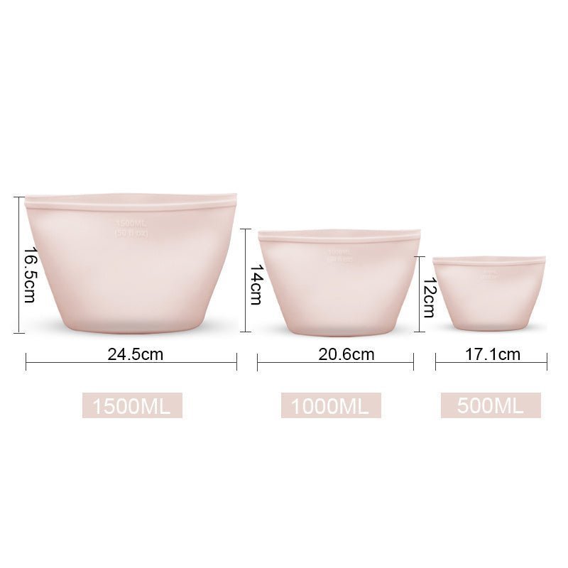 Silicone Food Storage Bags – 3 Pack (500ml, 1000ml, 1500ml) - goosavvy.com