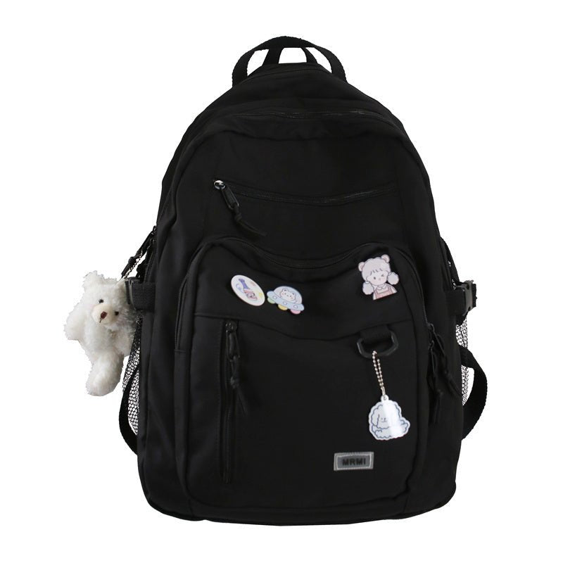 Stylish Multi - Pocket Canvas Backpack for Girls – Large Capacity and Waterproof - goosavvy.com