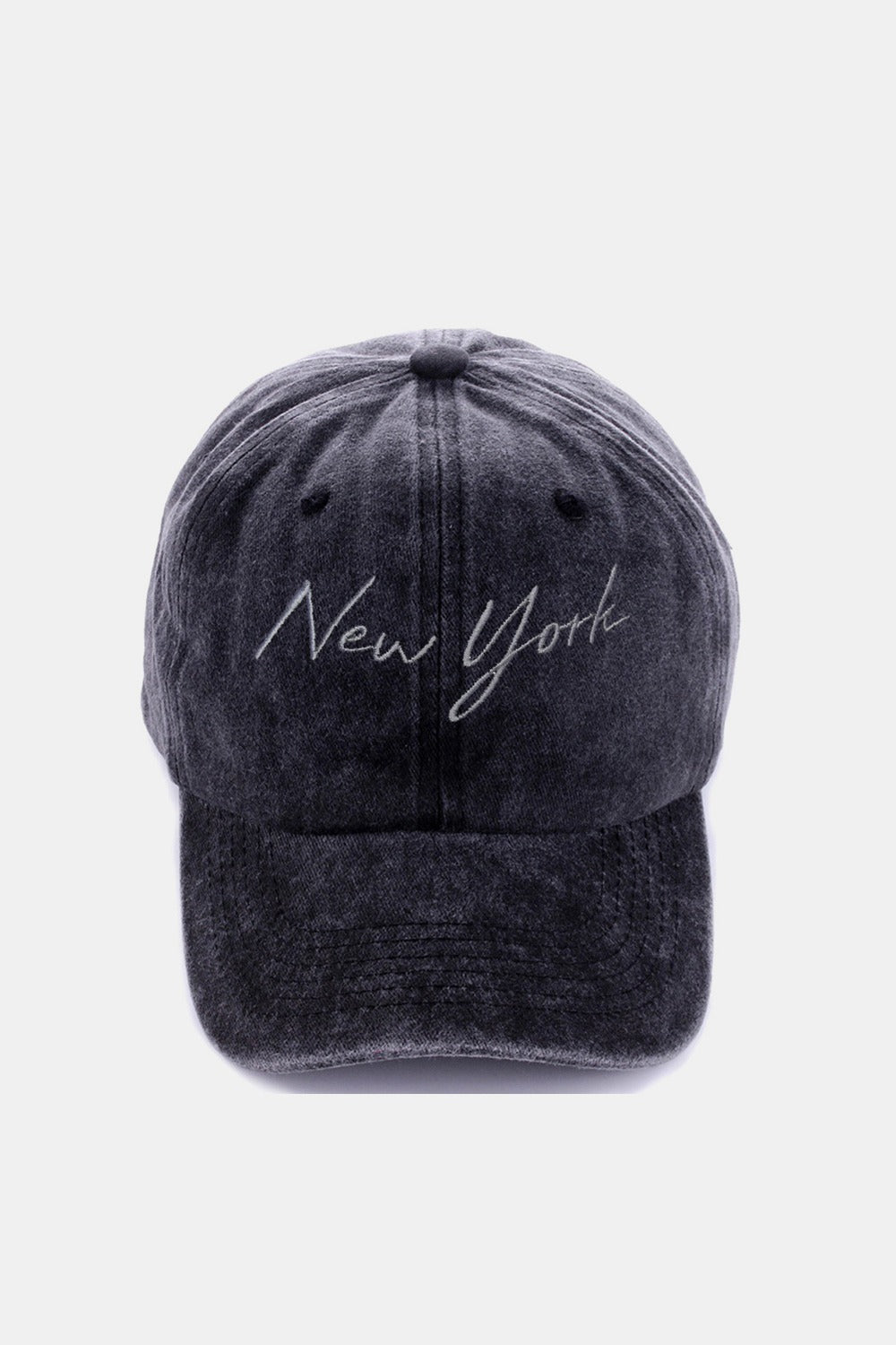 Zenana Washed Embroidered City Baseball Cap - goosavvy.com