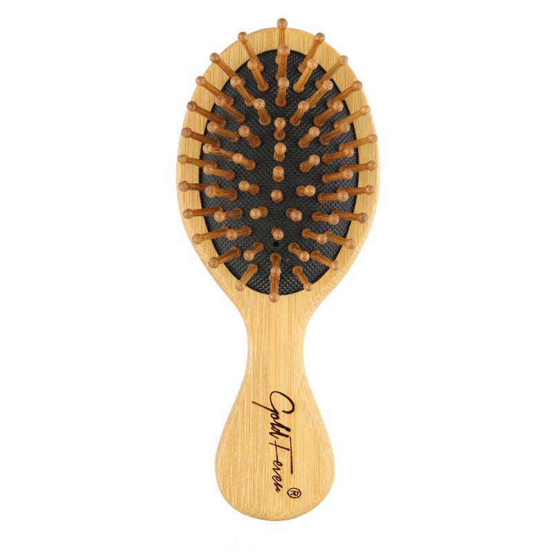 Bamboo Hair Brush and Comb Set | Wooden Hair Brushes and Combs - 6 Pieces | Bamboo Brushes with Bamboo Bristles - goosavvy.com