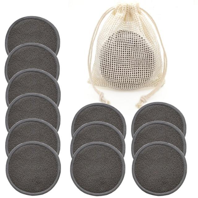 Reusable Bamboo Fiber Makeup Remover Pads (12 pack) - goosavvy.com